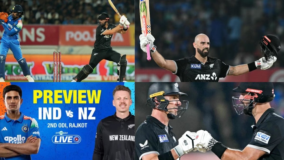 IND vs NZ 2nd ODI Daryl Mitchell century and KL Rahul 112